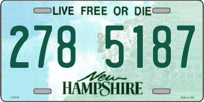 NH license plate 2785187