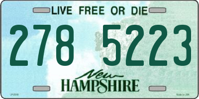 NH license plate 2785223
