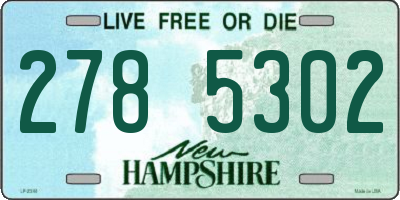 NH license plate 2785302