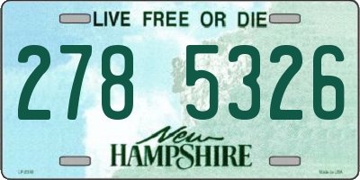 NH license plate 2785326