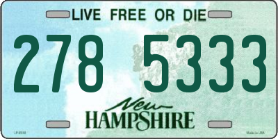 NH license plate 2785333