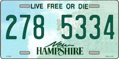 NH license plate 2785334