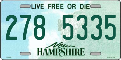 NH license plate 2785335