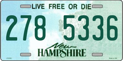 NH license plate 2785336