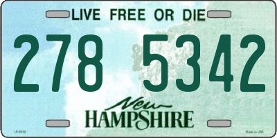 NH license plate 2785342