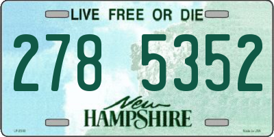 NH license plate 2785352