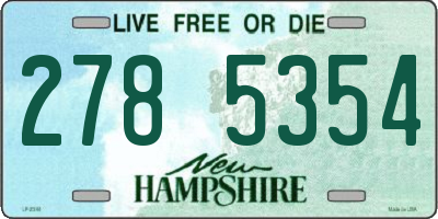 NH license plate 2785354