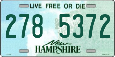 NH license plate 2785372