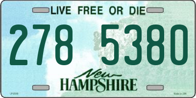NH license plate 2785380