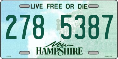 NH license plate 2785387