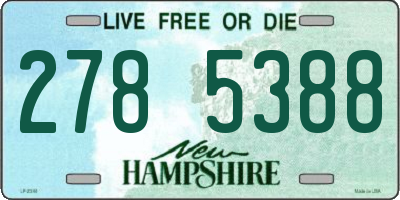 NH license plate 2785388