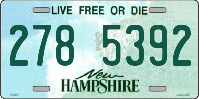 NH license plate 2785392