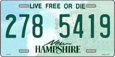 NH license plate 2785419