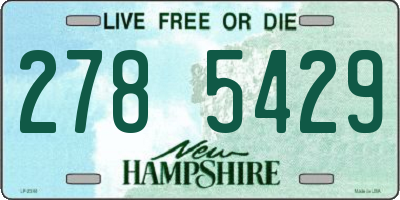 NH license plate 2785429