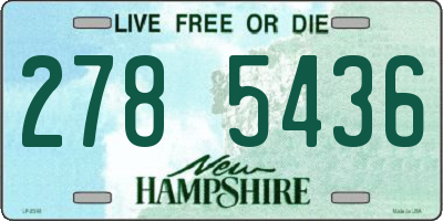 NH license plate 2785436