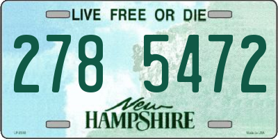 NH license plate 2785472