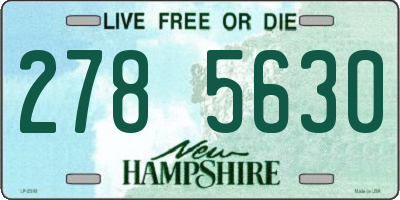 NH license plate 2785630