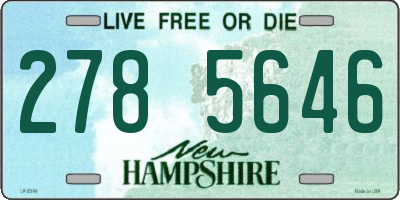 NH license plate 2785646