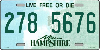 NH license plate 2785676