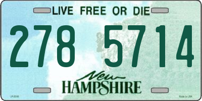 NH license plate 2785714