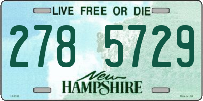 NH license plate 2785729