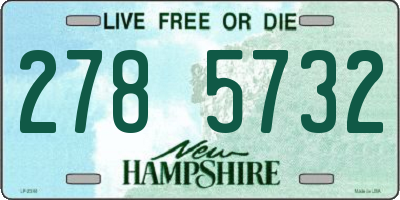 NH license plate 2785732