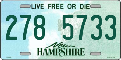 NH license plate 2785733