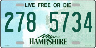 NH license plate 2785734