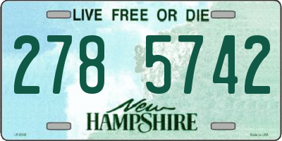 NH license plate 2785742