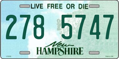 NH license plate 2785747