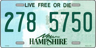 NH license plate 2785750