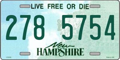 NH license plate 2785754