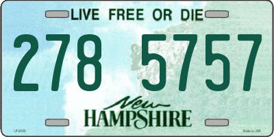 NH license plate 2785757