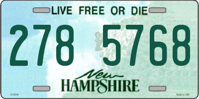 NH license plate 2785768