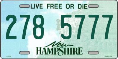 NH license plate 2785777