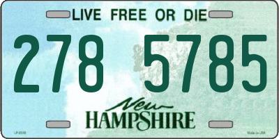 NH license plate 2785785