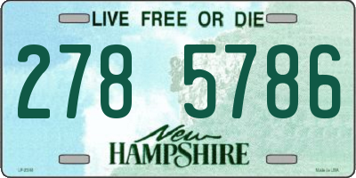 NH license plate 2785786