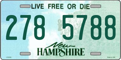 NH license plate 2785788