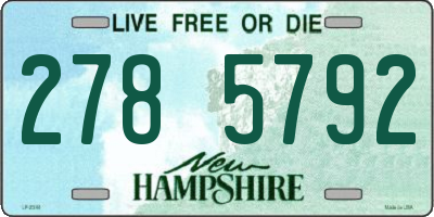 NH license plate 2785792