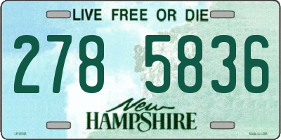 NH license plate 2785836