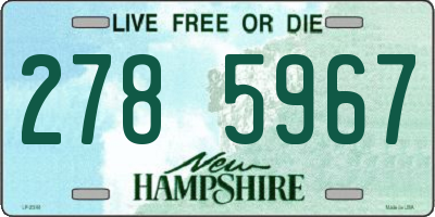 NH license plate 2785967