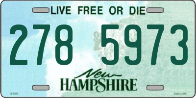 NH license plate 2785973