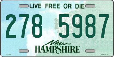 NH license plate 2785987