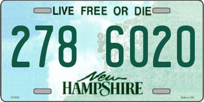 NH license plate 2786020