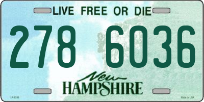 NH license plate 2786036