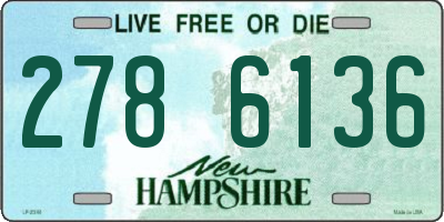 NH license plate 2786136