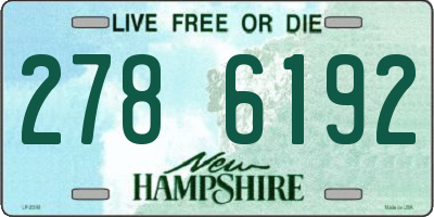NH license plate 2786192