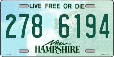 NH license plate 2786194