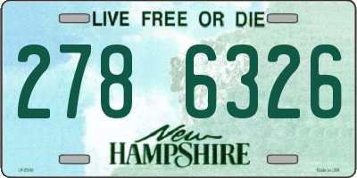 NH license plate 2786326