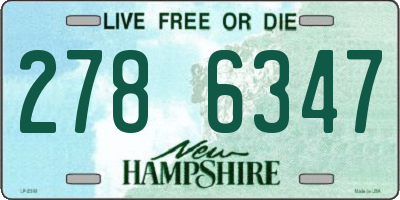 NH license plate 2786347